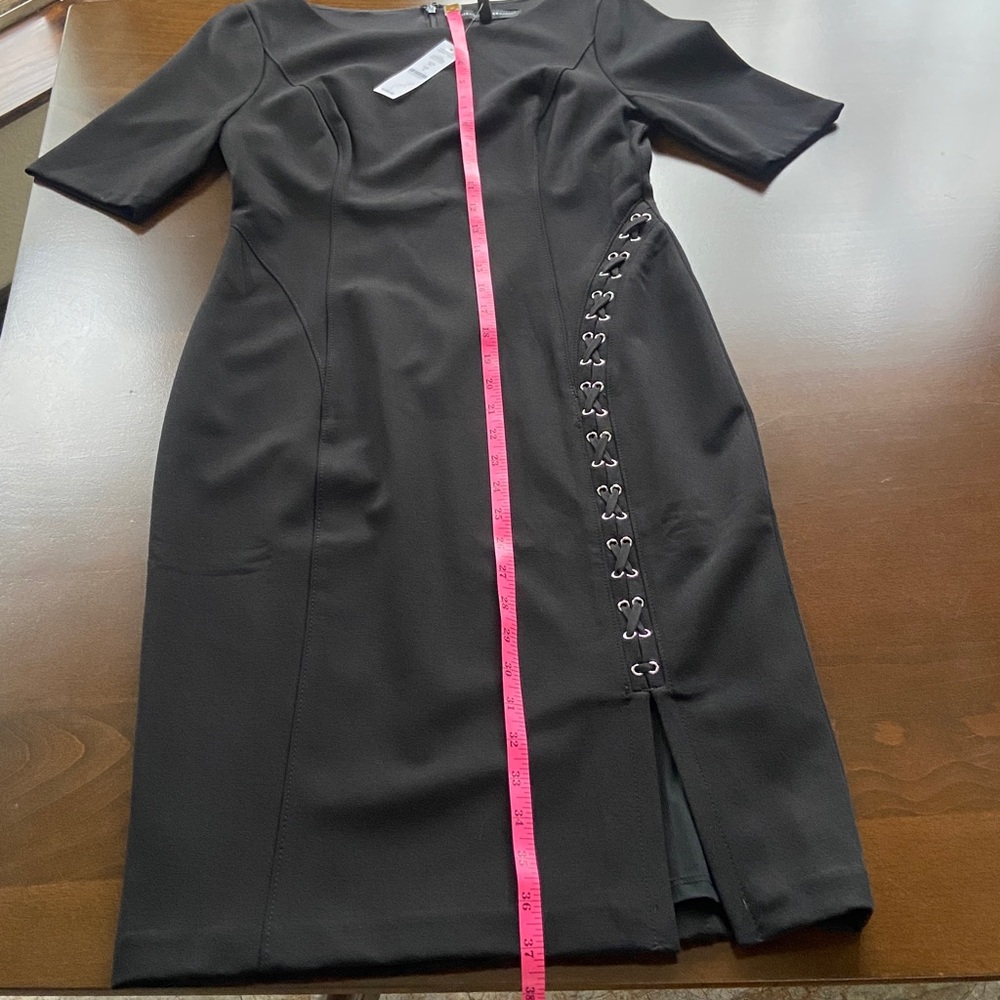 Sale! Gorgeous Black Silhouette Dress, size 4, White House Black Market. - Picture 13 of 14